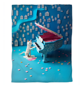 Cozy and artistic Kirigami Autumn Whispers duvet cover.